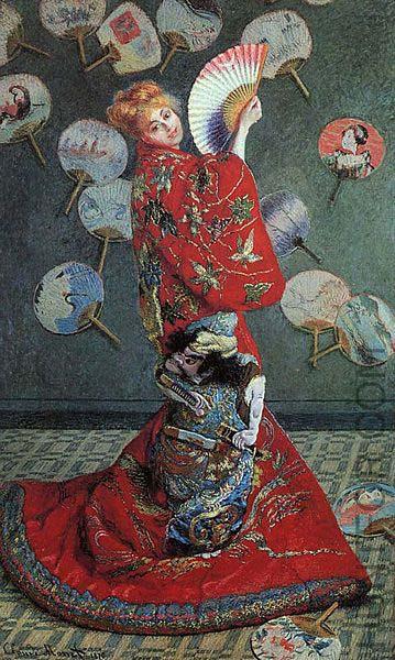 Claude Monet Madame Monet in a Japanese Costume, oil painting picture